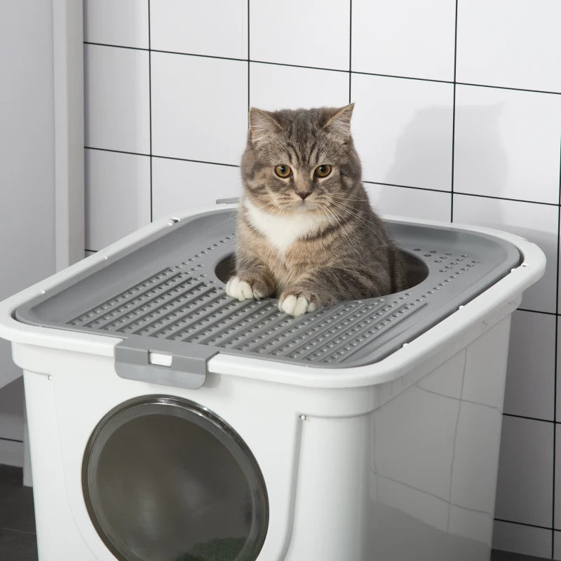 EasyClean Enclosed Cat Litter Box