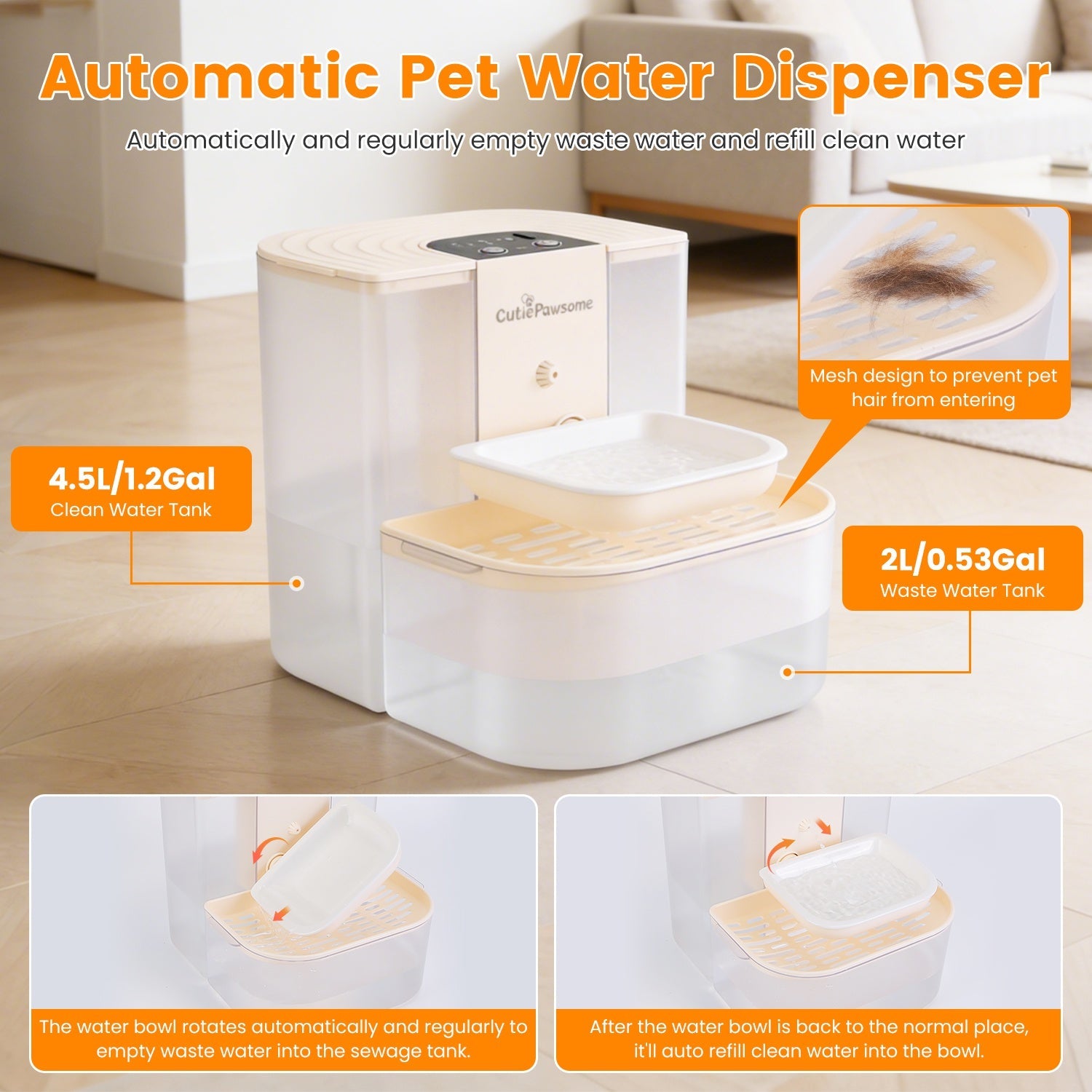 SmartFlow Automatic Pet Water Fountain