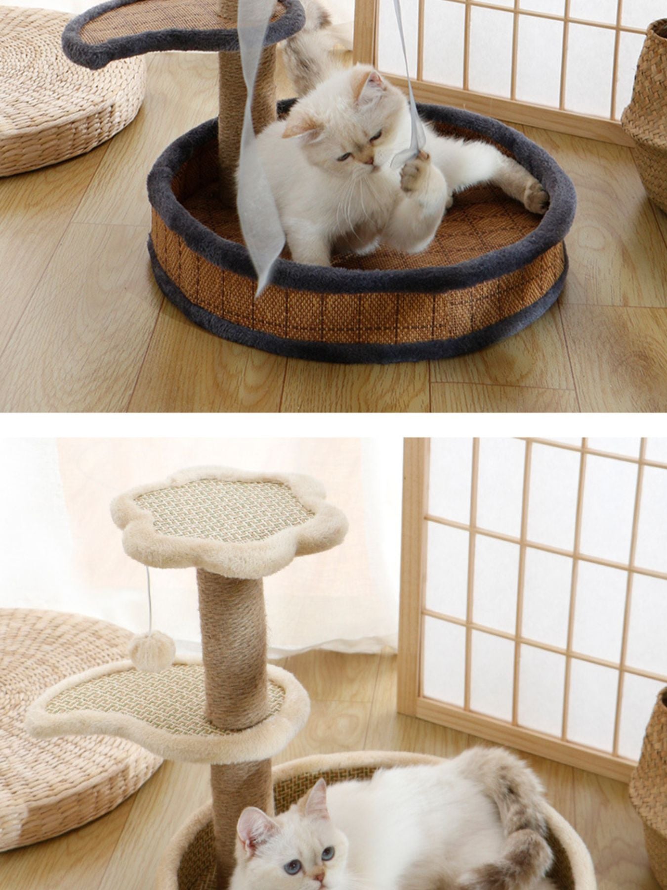 ScratchNest Cat Bed & Scratching Post