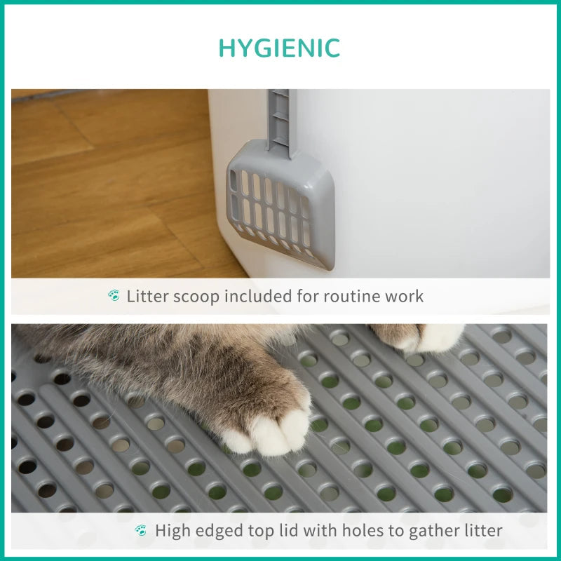 EasyClean Enclosed Cat Litter Box