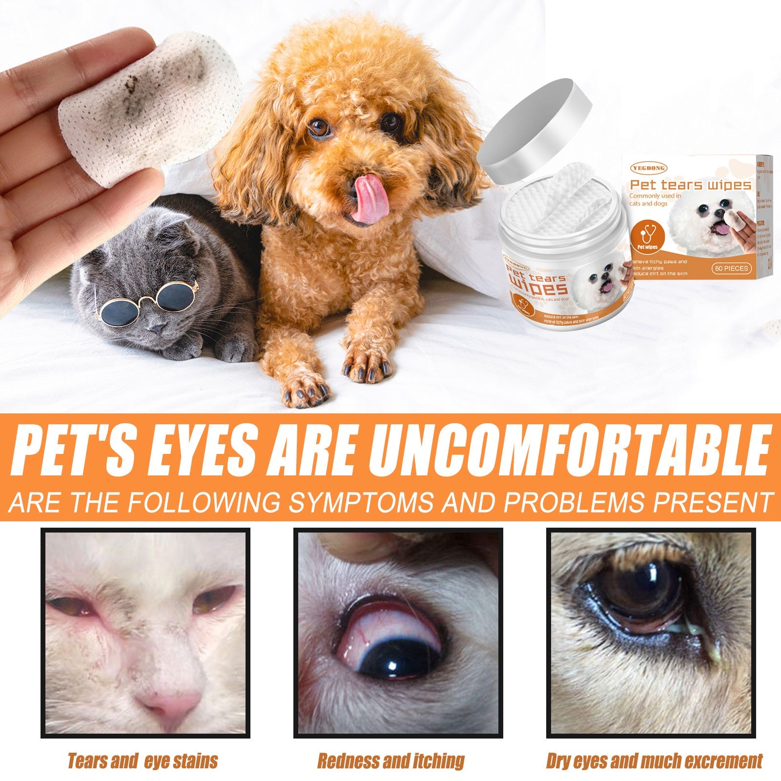 GentleCare Pet Eye Wipes