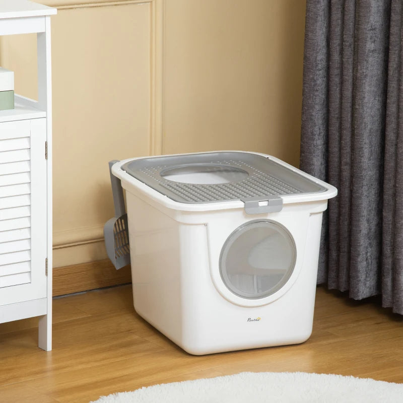 EasyClean Enclosed Cat Litter Box
