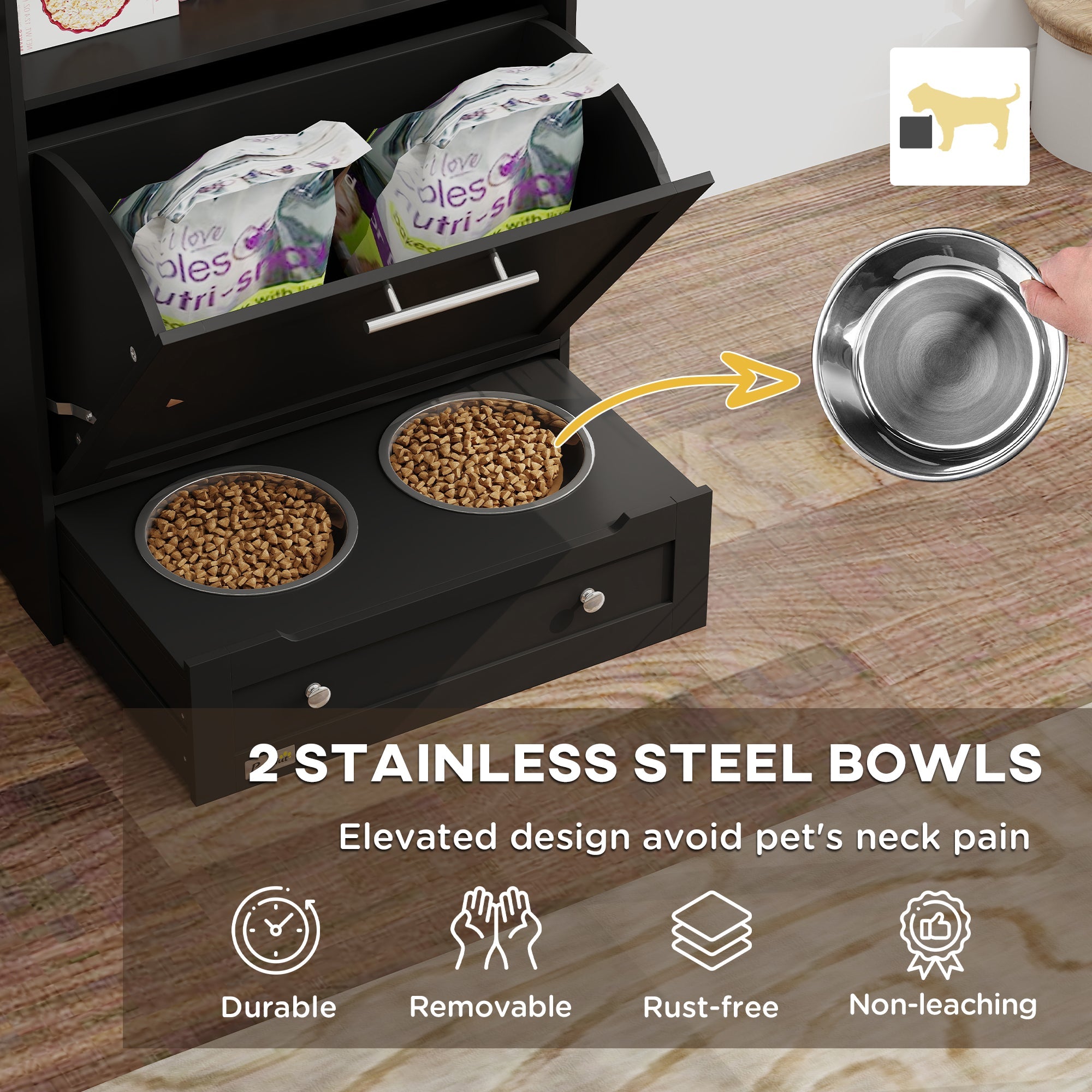 StorageFeast Pet Feeding Station