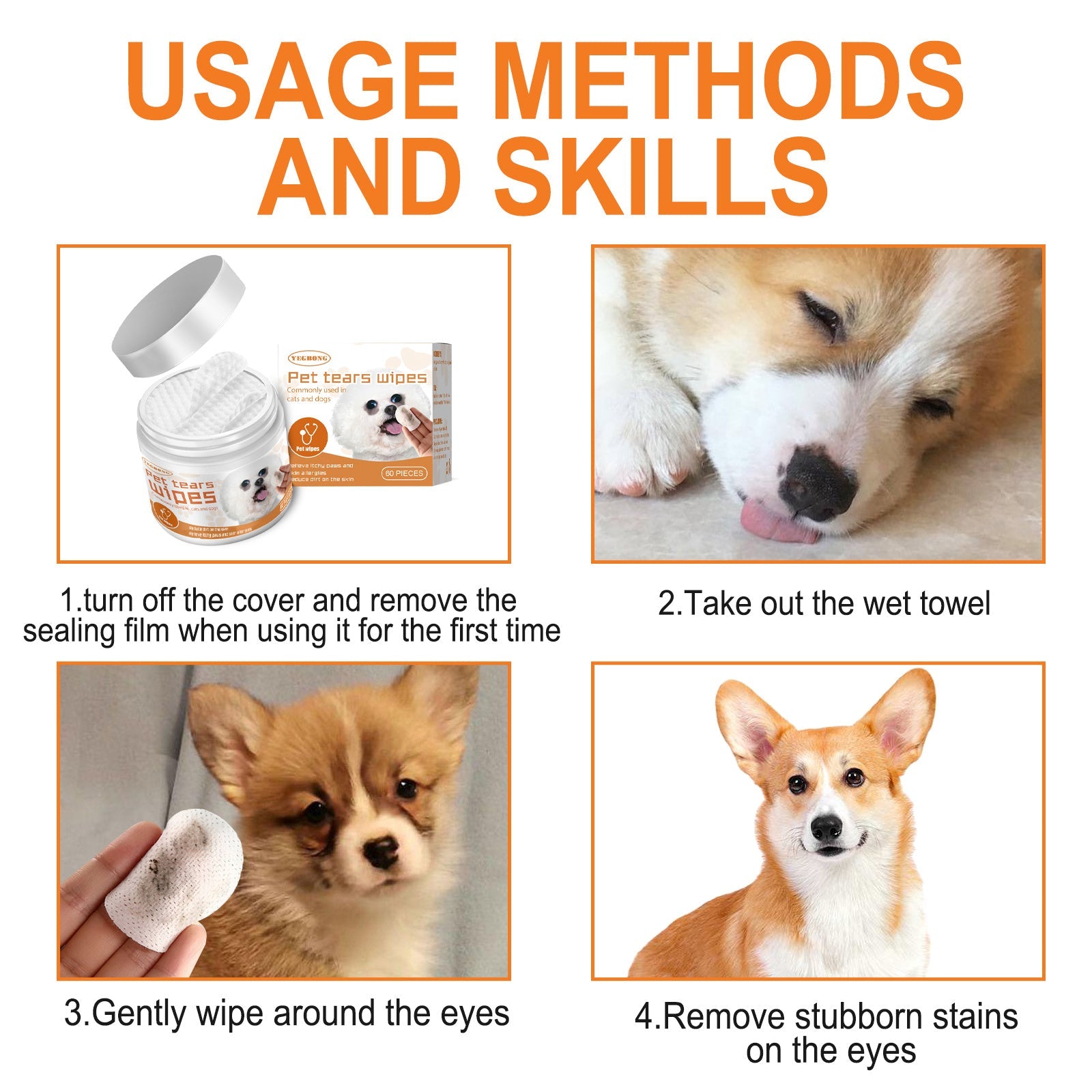 GentleCare Pet Eye Wipes