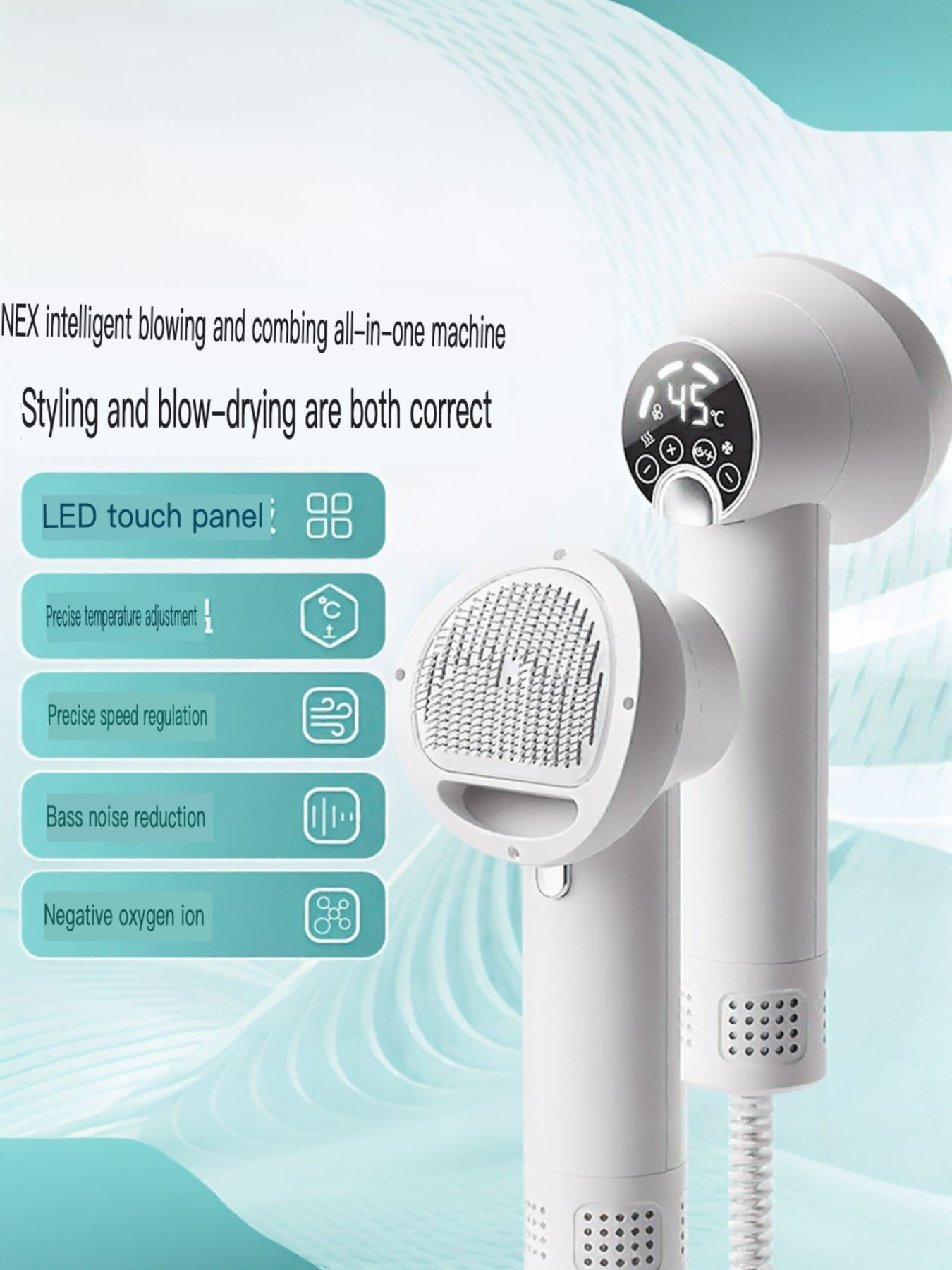 QuietGroom Pet Dryer Brush