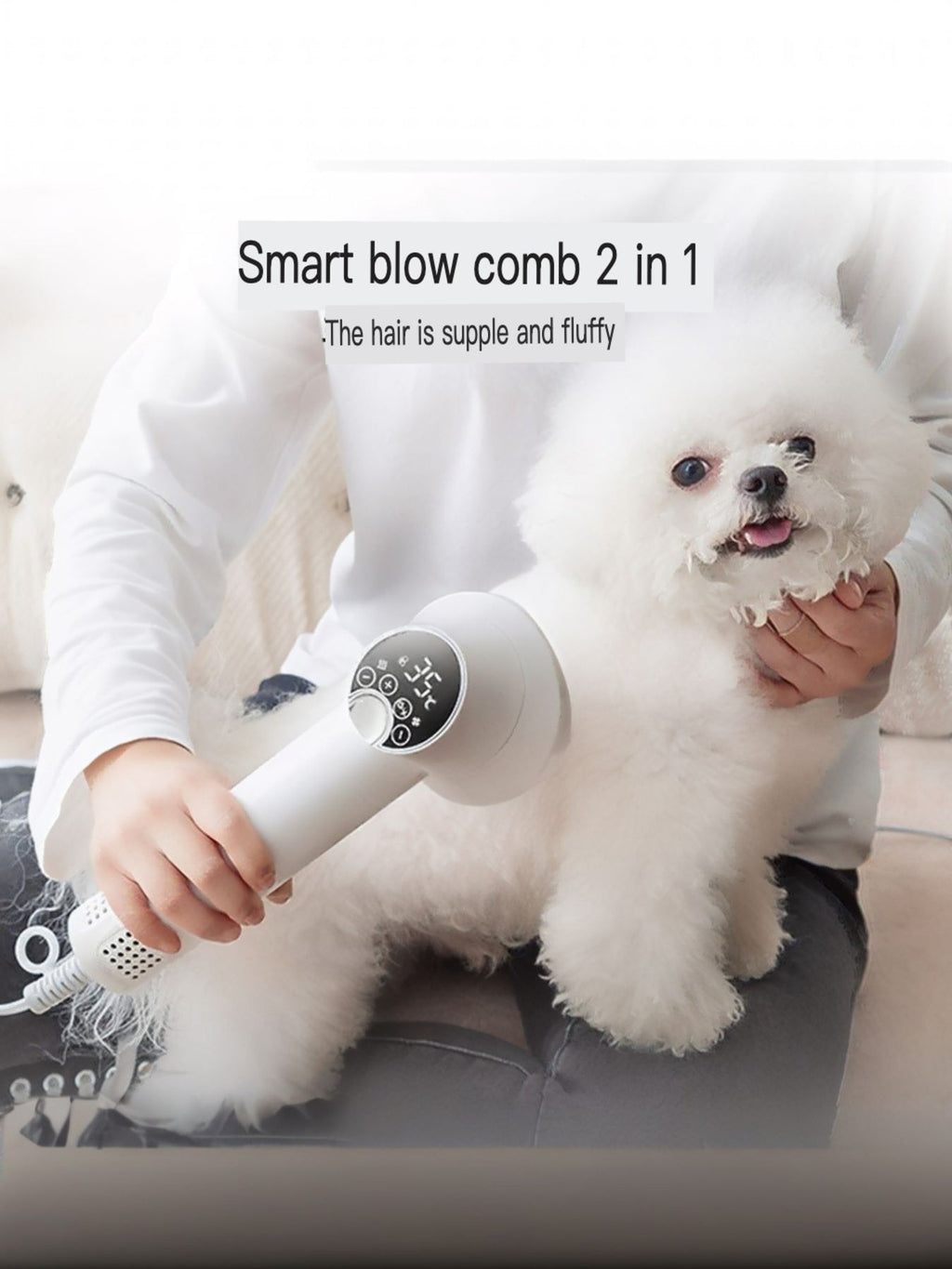 QuietGroom Pet Dryer Brush
