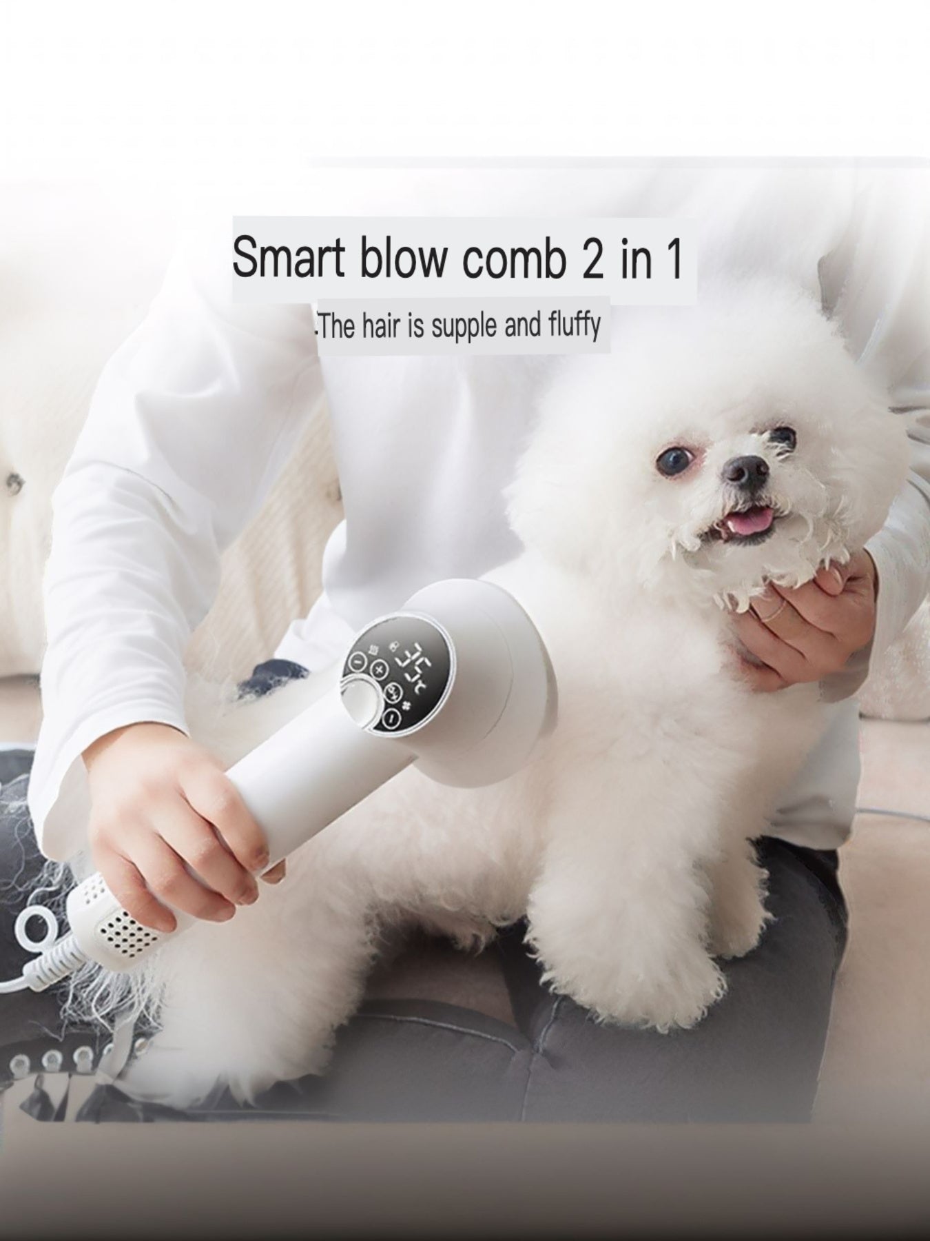 QuietGroom Pet Dryer Brush