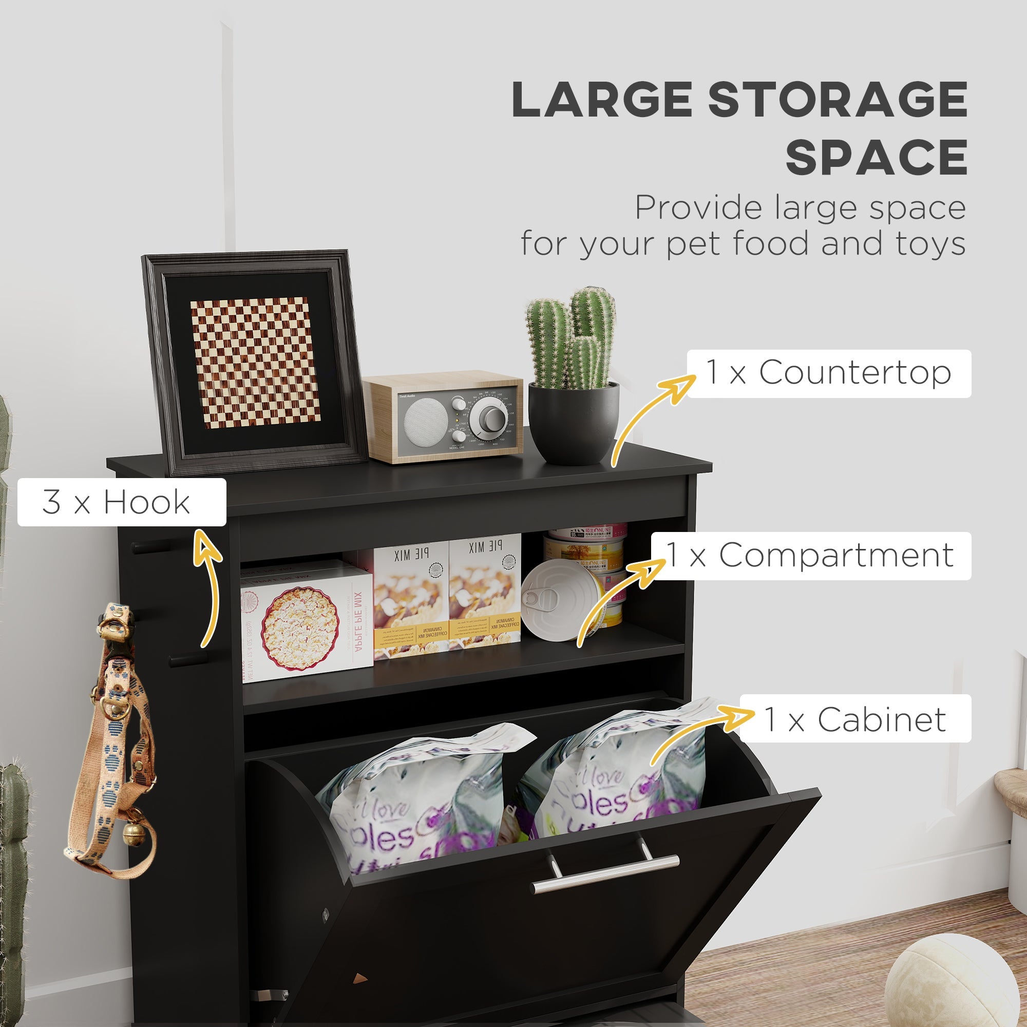 StorageFeast Pet Feeding Station