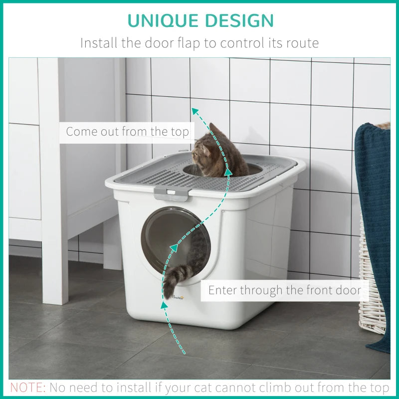 EasyClean Enclosed Cat Litter Box