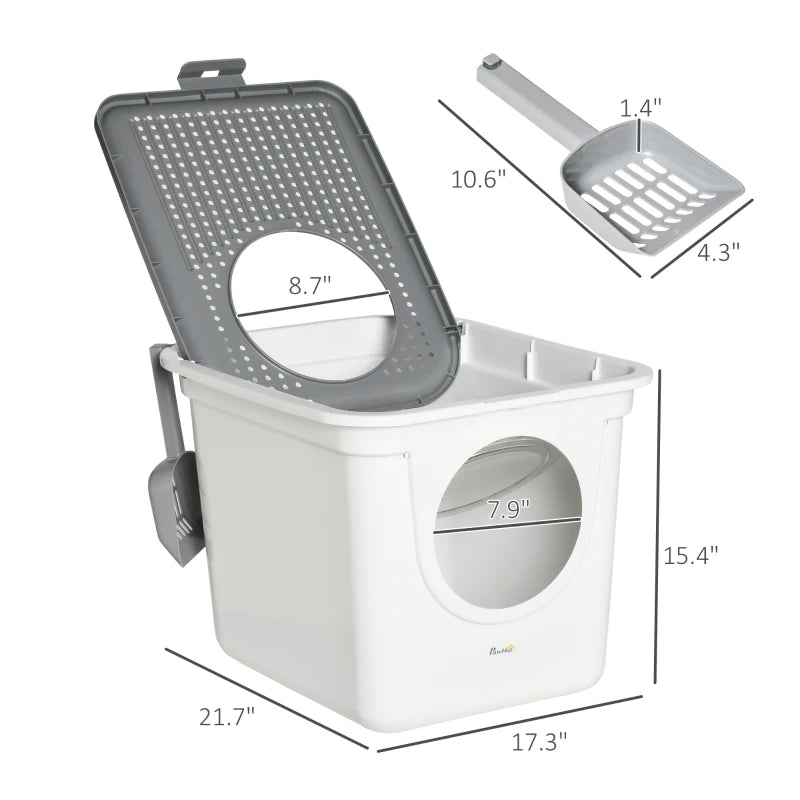 EasyClean Enclosed Cat Litter Box